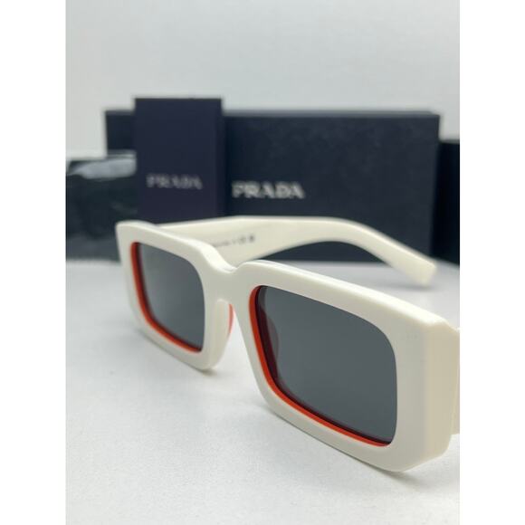 NEW Prada PR06YS Sunglasses in Talc White - Picture 3 of 6